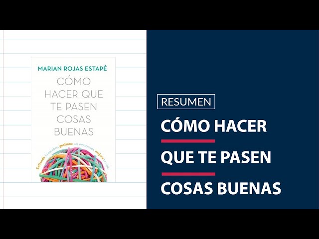 Como hacer que te pasen cosas buenas 💟 AUDIOLIBRO GRATIS 🎧 y entrevista a  Marian Rojas-Estapé 