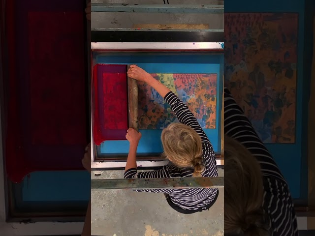 Behind the scenes of the screen‑printed collage for 𝒯𝒽𝑒 𝐵𝑜𝓎𝓈 𝑜𝒻 𝒟𝓊𝓃𝑔𝑒𝑜𝓃 𝐿𝒶𝓃𝑒 🐦‍⬛