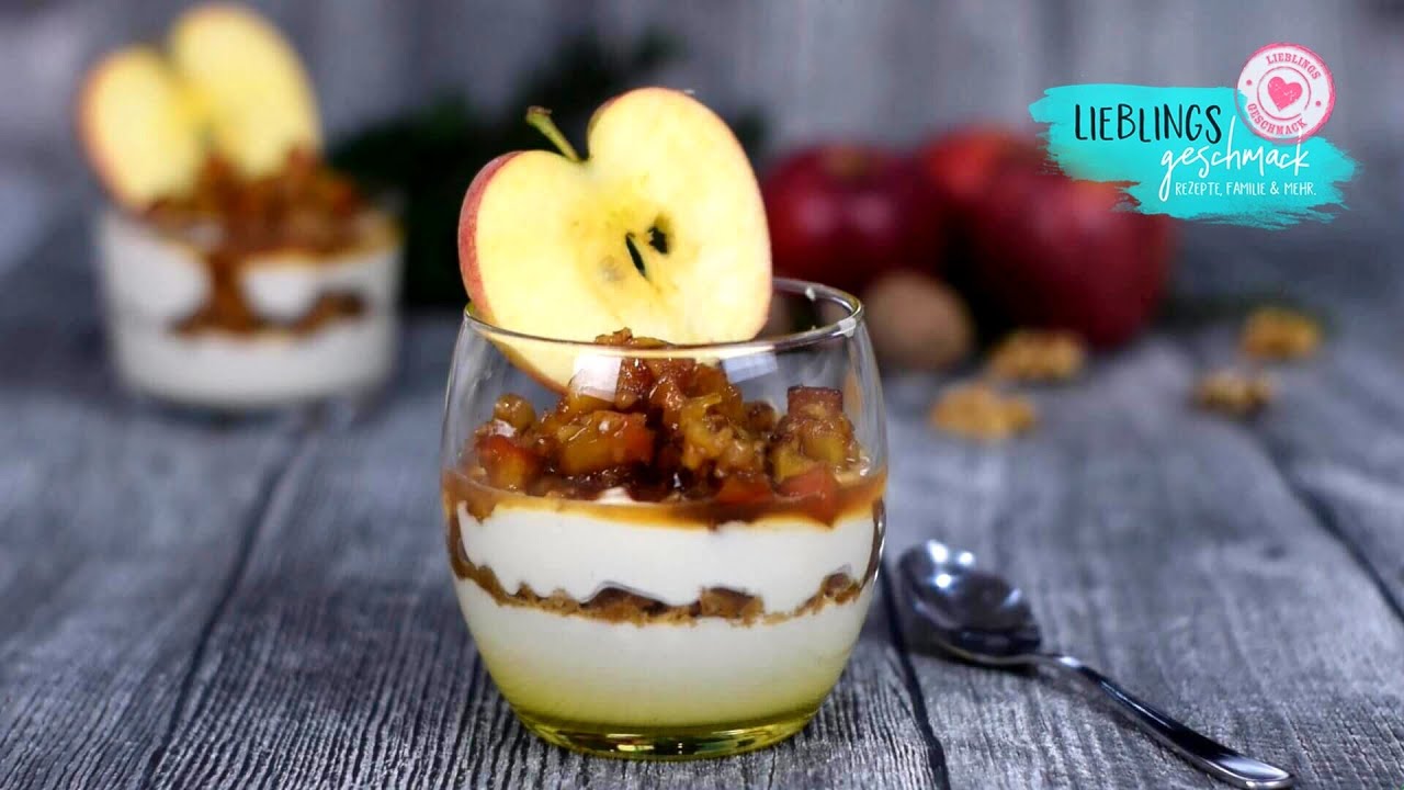 🍎🍏Traumhaft Winterliches Apfel🍎 Walnuss Dessert/von Lieblingsgeschmack ...