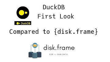 DuckDB first look: {disk.frame} aggregation comparison