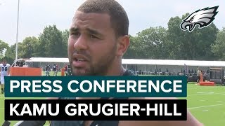 Kamu Grugier-Hill Excited About First Practice in Pads | Eagles Press Conference