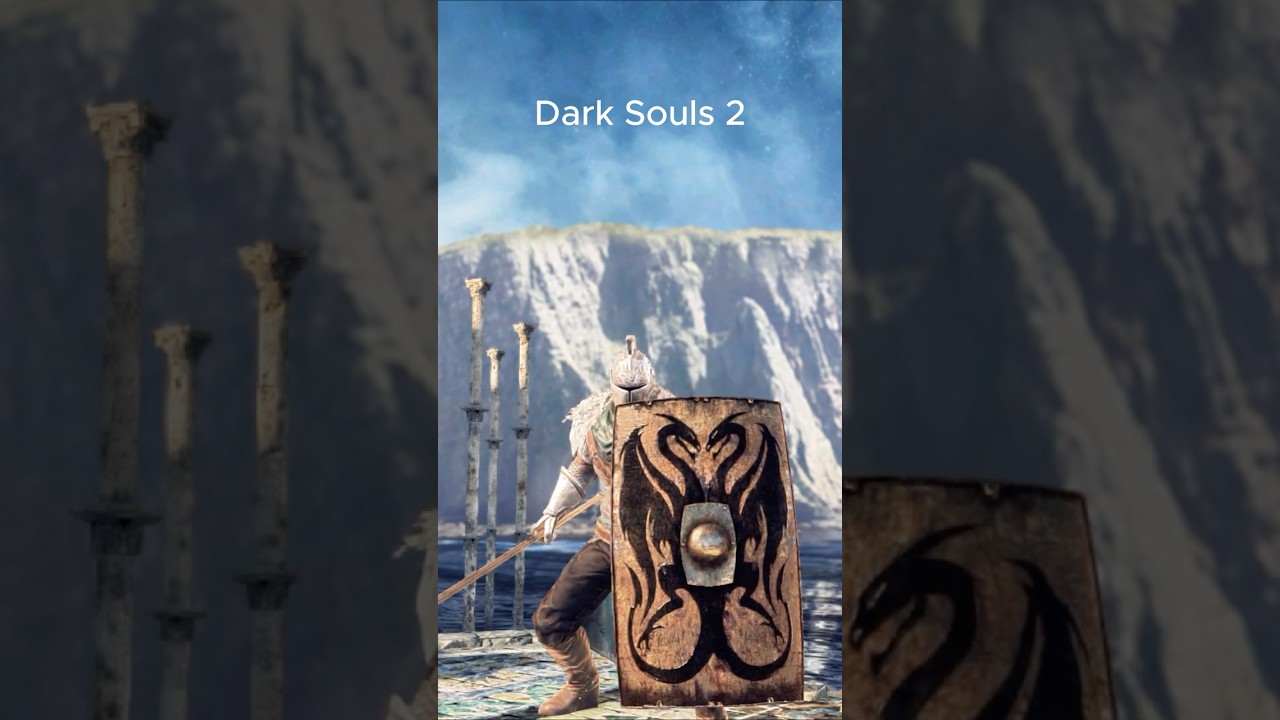 Evolution of Twin Dragon Greatshield in Dark Souls 2-3