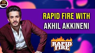 One Shot Rapid Fire With Akhil Akkineni | iDream Rapid Fire