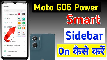 Moto G06 Power me smart sidebar kaise enable kare/how to enable smart sidebar in Moto G06 Power