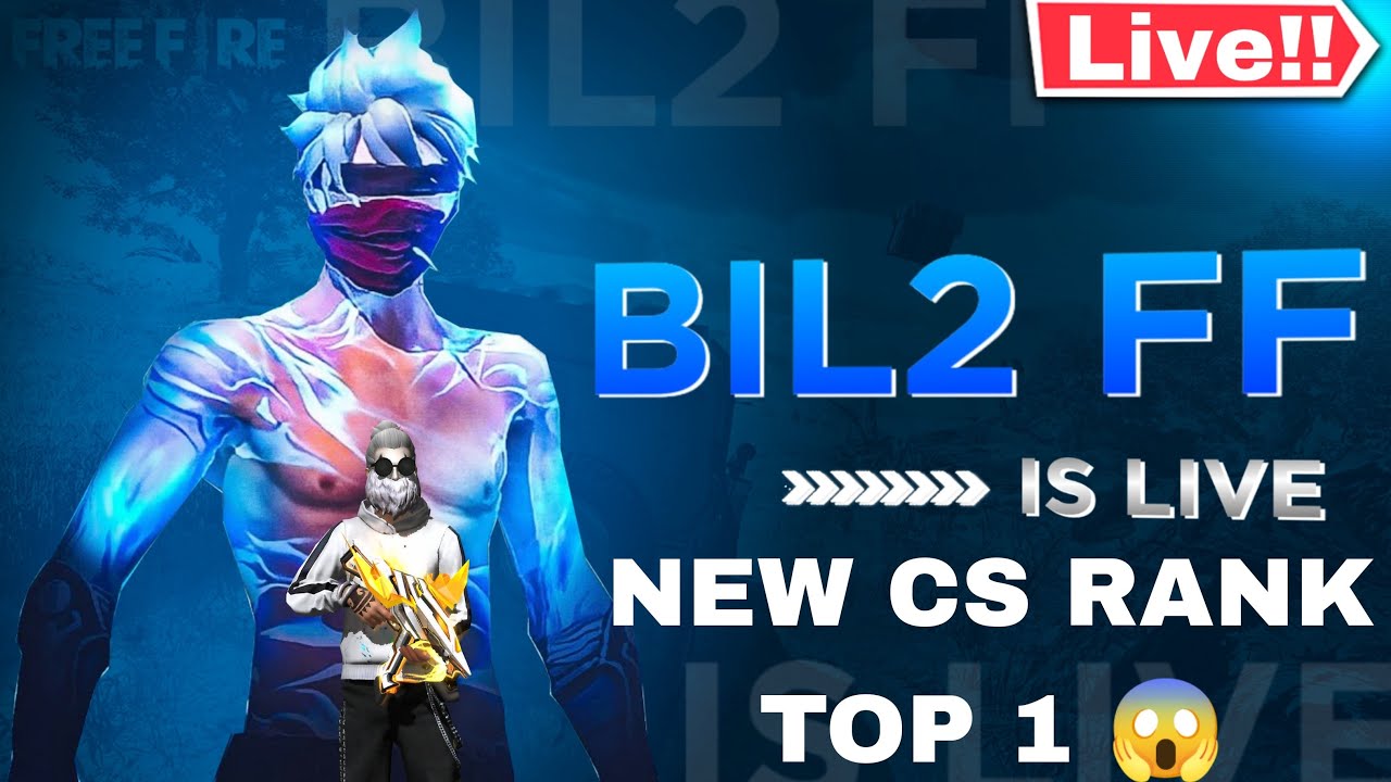 FREE FIRE NEW SEASON CS RANK TOP 1 😱 LIVE 🛑 INDIA GRANDMASTER 😱 REGION ...