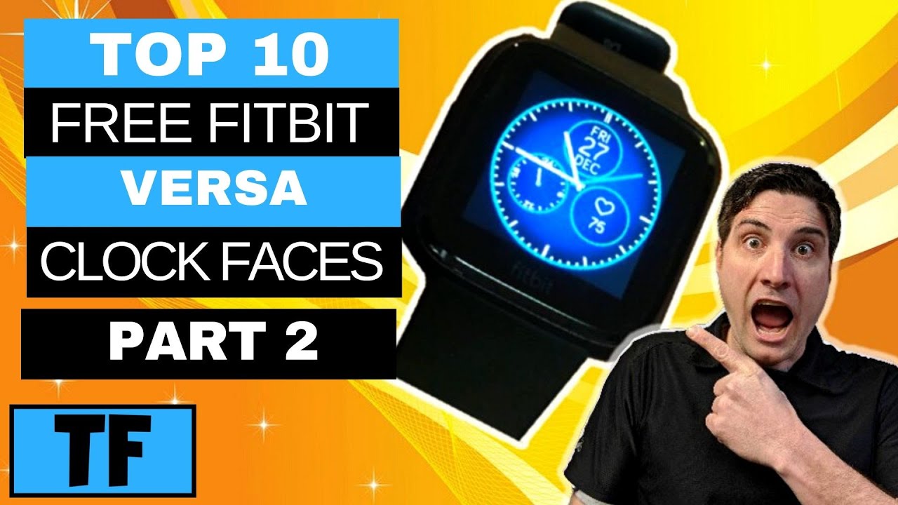 fitbit versa 2 best free clock faces