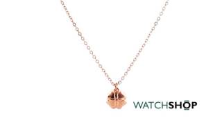 Ted Baker Jewellery Ladies' Rose Gold Plated Elliana Enamel Rose Pendant (TBJ1276-24-167)