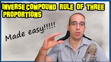 How to solve proportion problem 💥 Inverse compound rule of three 💥 Method First algebra of magnitu