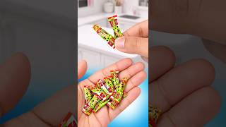 DIY Miniature Granola Bars That Look 100% Real! #shorts #diy #miniature #crafts #barbie
