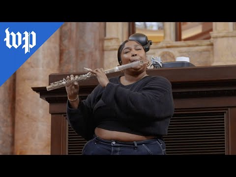 Lizzo plays James Madison&#039;s flute at Library of Congress