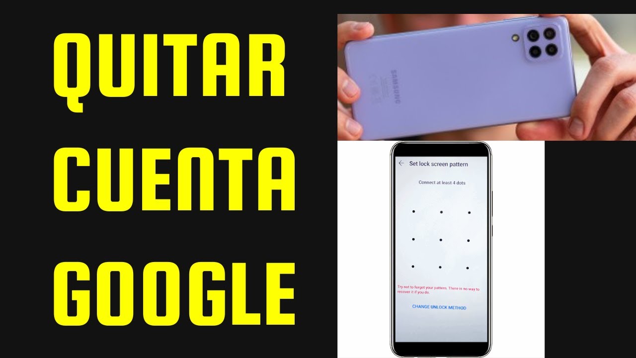 Como quitar cuenta google frp samsung galaxy A22 5g todos los android ...
