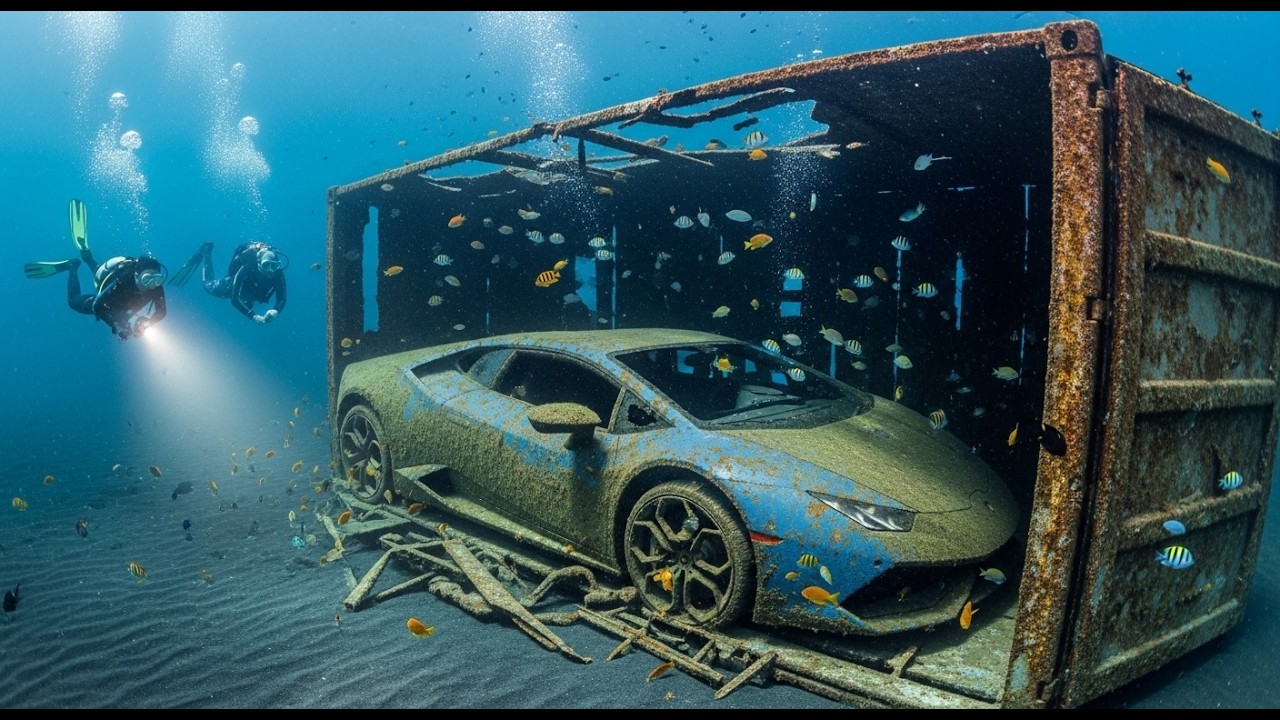 Forgotten Lamborghini Huracán Rises Again with AI | Watch AI Restoration This Destoyed Underwater