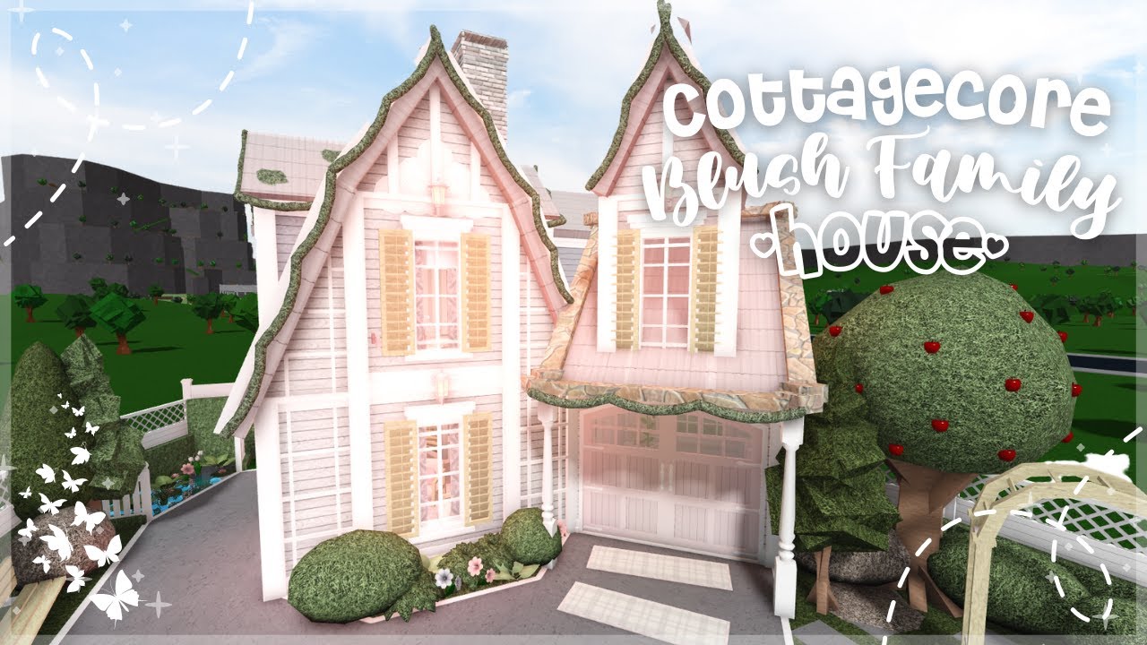 Minami Oroi Bloxburg Speedbuild and Tour Cottagecore Blush Family House