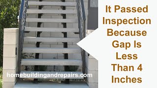 Building And Safety Codes For Open And Closed Stairway Risers