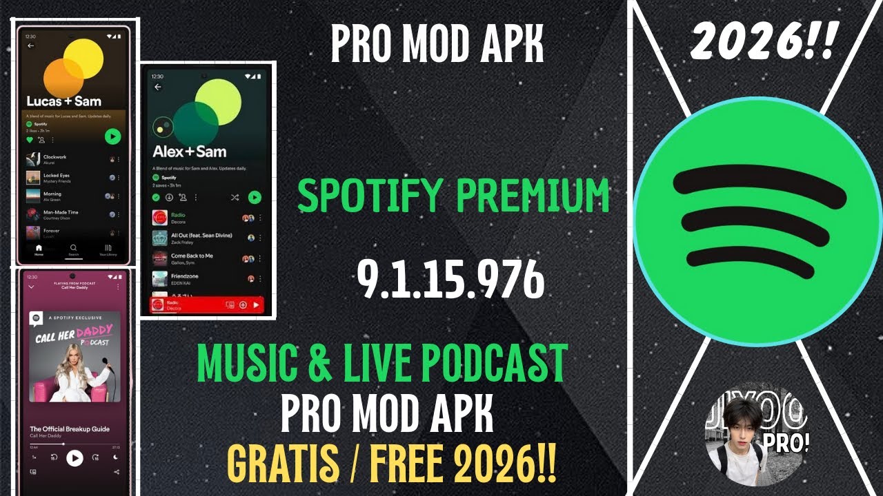 Spotify : Live Music & Live Podcast Premium Mod Apk 2026 Freeliftime || Unlocked Premium ( NO ADS )