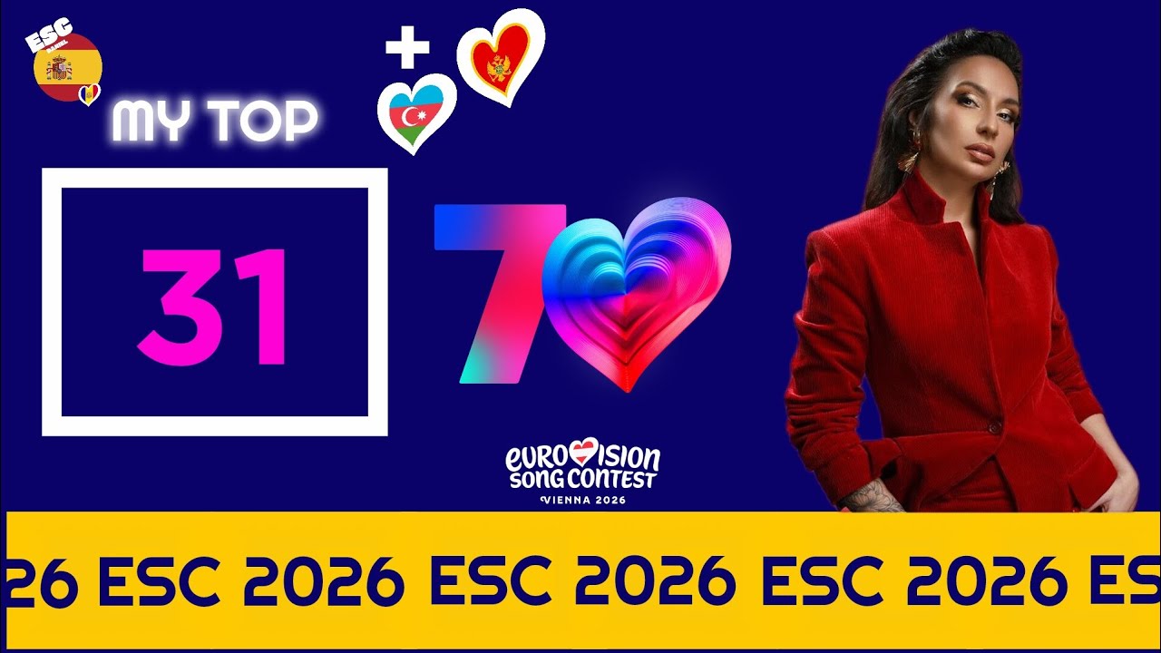 My TOP 31 (so far) of ESC 2026 (+🇦🇿) [🇲🇪REVAMP]