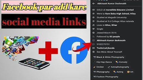 Facebook Me Instagram, YouTube, Twitter, Link Kiase Jode | How To Add Social Media Link In Facebook