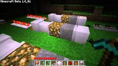 Minecraft Lightswitch (with pistons mod)