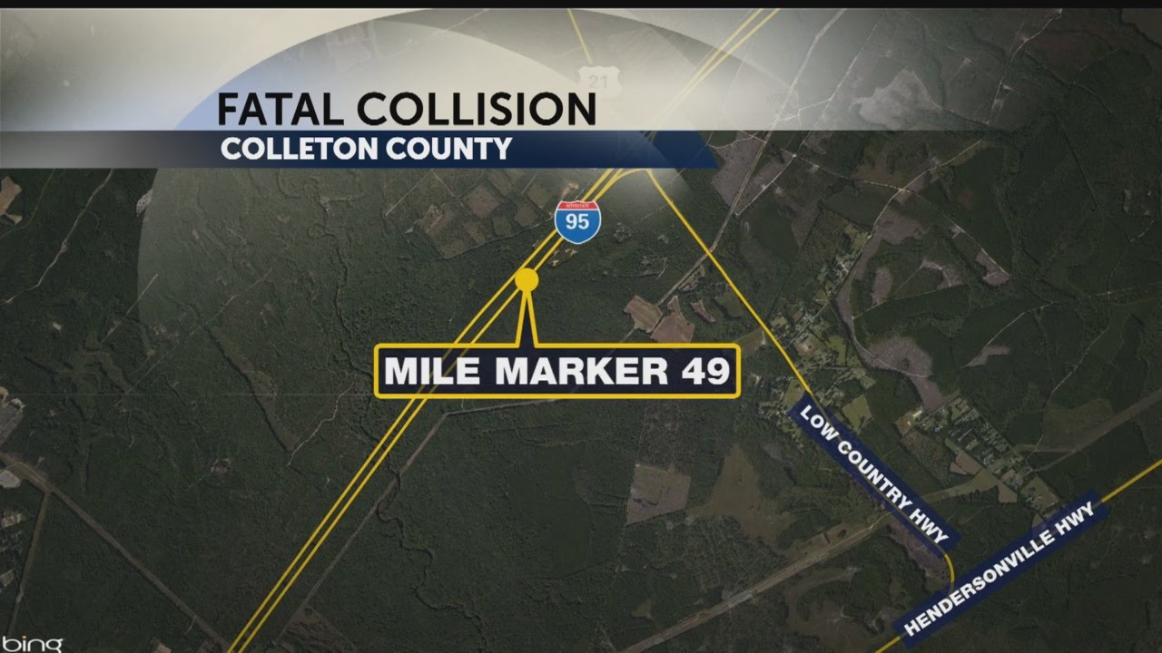 One person killed in I-95 crash in Colleton County - YouTube
