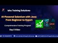 Selenium with Java Day 3 Video On 5th Dec 2025.Call or WhatsApp us on +91-9052903733 to Enroll