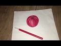 draw an apple in 3D  / нарисовать яблоко в 3D