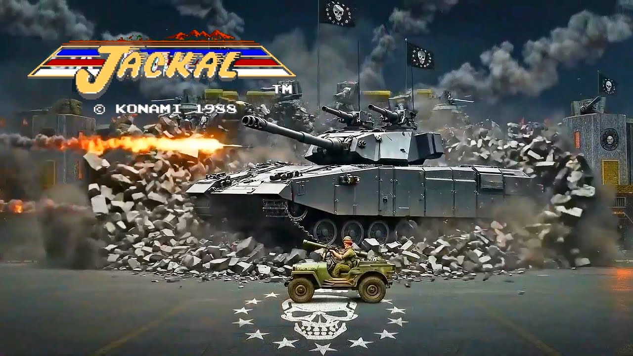 Konami老四强新视角！FC《赤色要塞》AI重绘