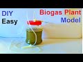 Biogas plant working model making  science project  howtofunda  source of energy