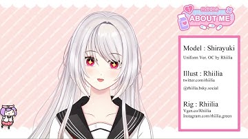 Trying various expressions in vtube studio