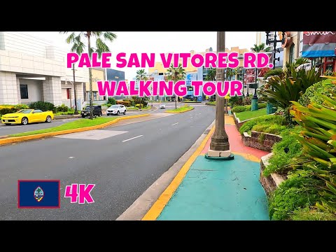 Pale San Vitores Rd, Tumon, Guam Walking Tour, 4K - Summer 2021 [Vlog Pilot Episode]