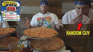 Random Guy is Determined to Inhale 2 GIANT Pizzas (Pete &amp; Elda&#39;s | Neptune City, New Jersey)