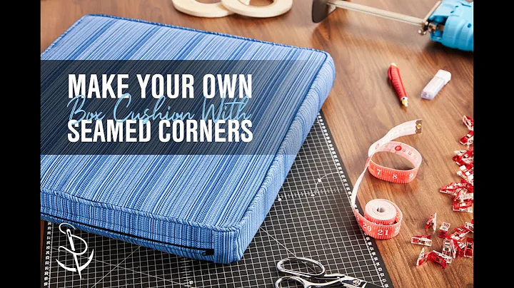 How to Make a Box Cushion with Seamed Corners
