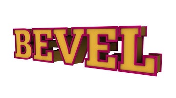 Cinema 4D Tutorial - Bevel Text 3D