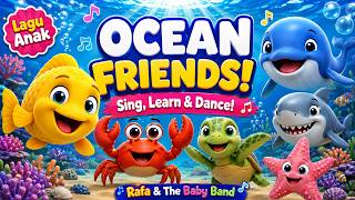 Download lagu Ocean Friends Song 🐠 | Lagu Anak Hewan Laut & Colors for Kids | Rafa & The Baby Band
