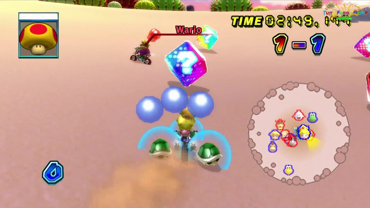 Baby Peach No1 - Balloon Battle (Video Full HD 60Fps) Mario Kart Wii