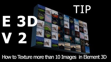 How to Texture more than 10 Images in Element 3D I After Effects Tutorial #makanimation #element3d
