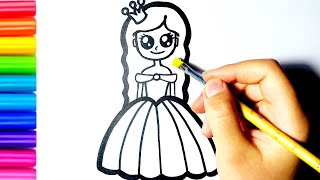 How to Draw a Princess || How to Draw a Girl step by step