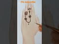 Back hand henna mehandi design #shorts