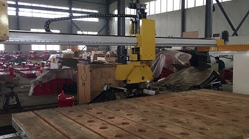 Multi function 5 axis CNC granite stone cutting machine