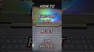 HP VICTUS FACTORY DATA RESET #HPLAPTOPRESET #hpvictus