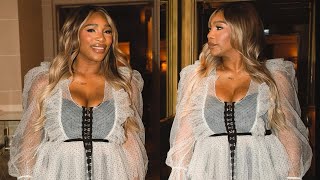 Serena Williams Radiates Elegance in Monochrome Attire, Uplifts Fans with Inspirational Monday
