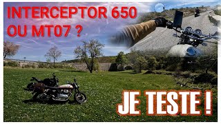 Interceptor 650 ou Yamaha MT07 ? Je teste !