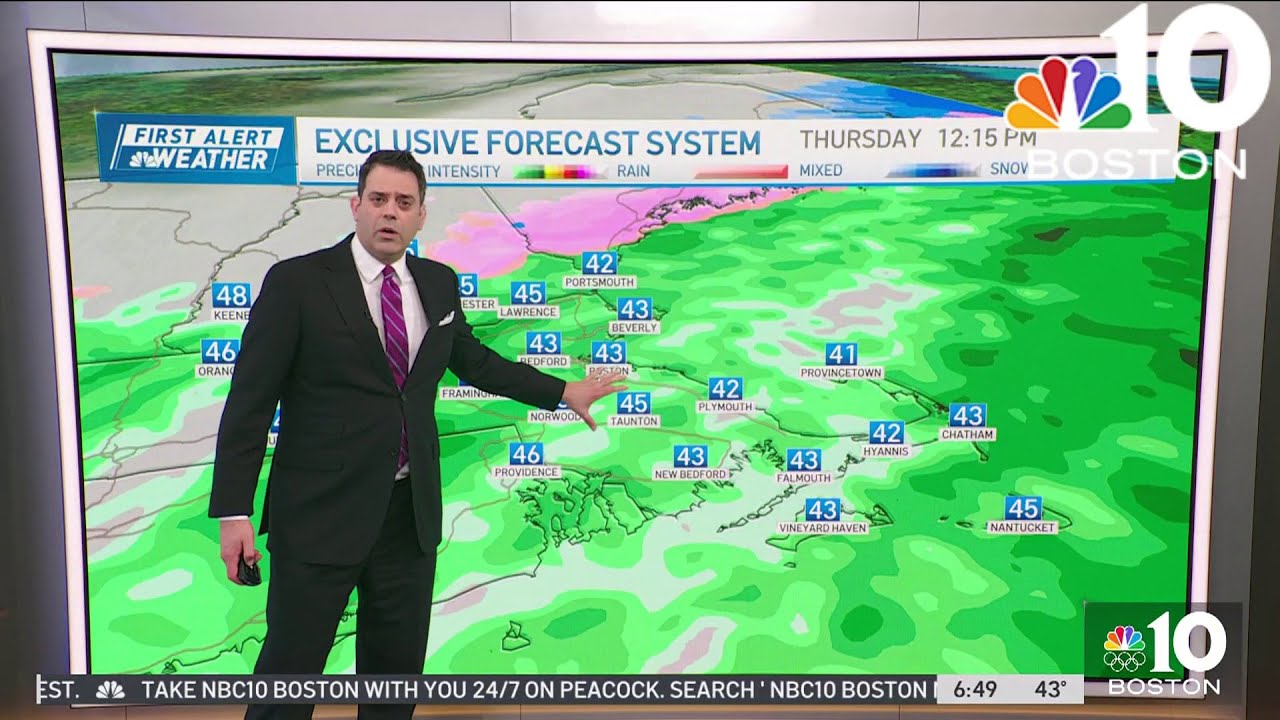Storm to bring heavy rain to Boston Wednesday night - YouTube