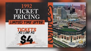 Baltimore Orioles Ticket Sale Travel Back To 1992 For 4 Seats