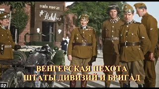 Венгерская Пехота. Штаты Дивизий И Бригад.