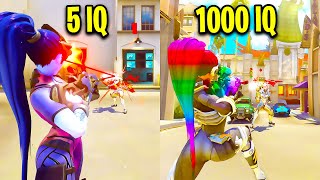 5 IQ VS 50,000 IQ Players! - Overwatch