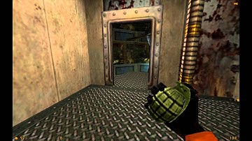 Half-Life Source "Hard" maxed graphics 4K / 2160p Walkthrough PART 7 - Giant Tentacle Alien