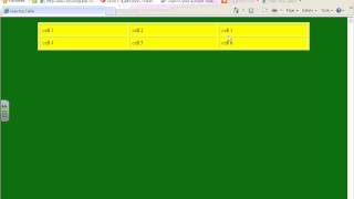 Table Attributes and contents
