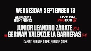 Zarate vs. Barreras Main Event + Welterweight & Minimum Bouts | Buenos Aires Fights