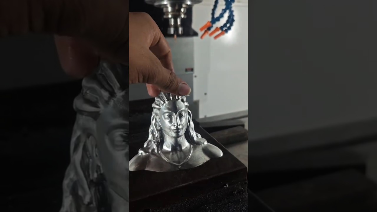Aadiyogi Mahadev 3d CNC Machining #aadiyogi #mahadev #shiv #cnc #machine #cad #cam #cncmachine #tech