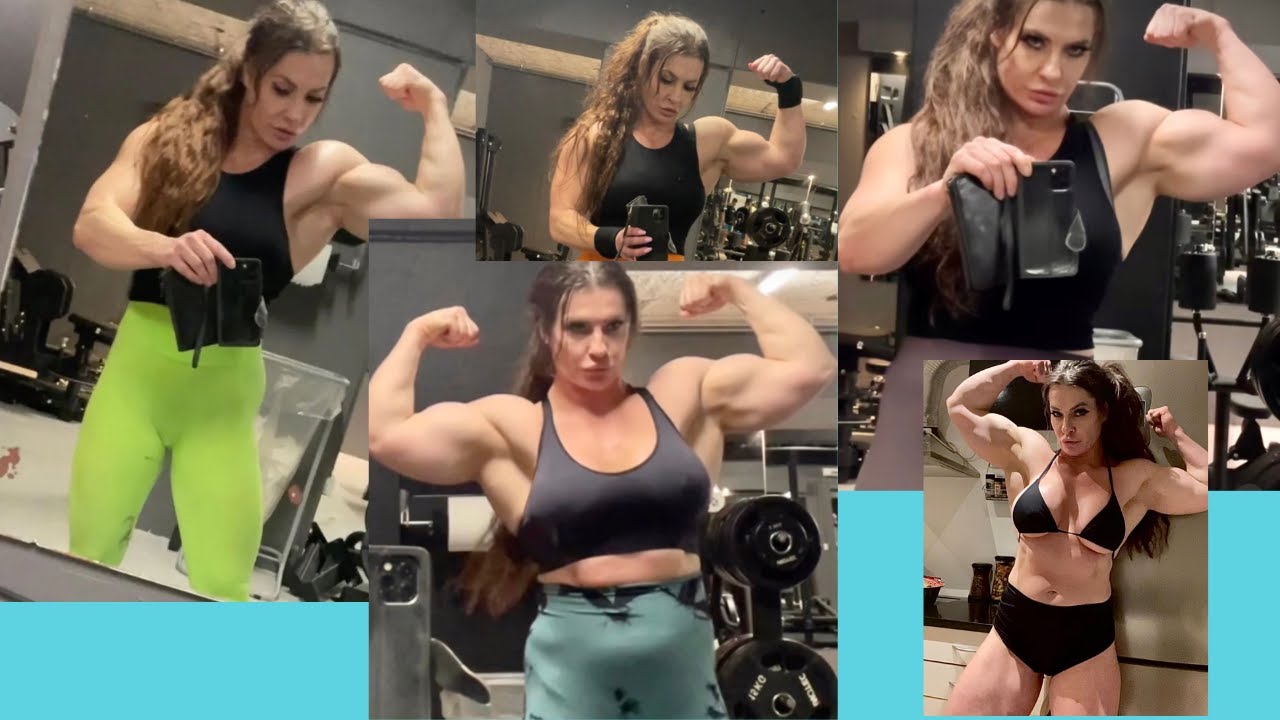 Natasha Broegger | Beautiful fbb workout motivation | huge biceps😍😍😍 - YouTube